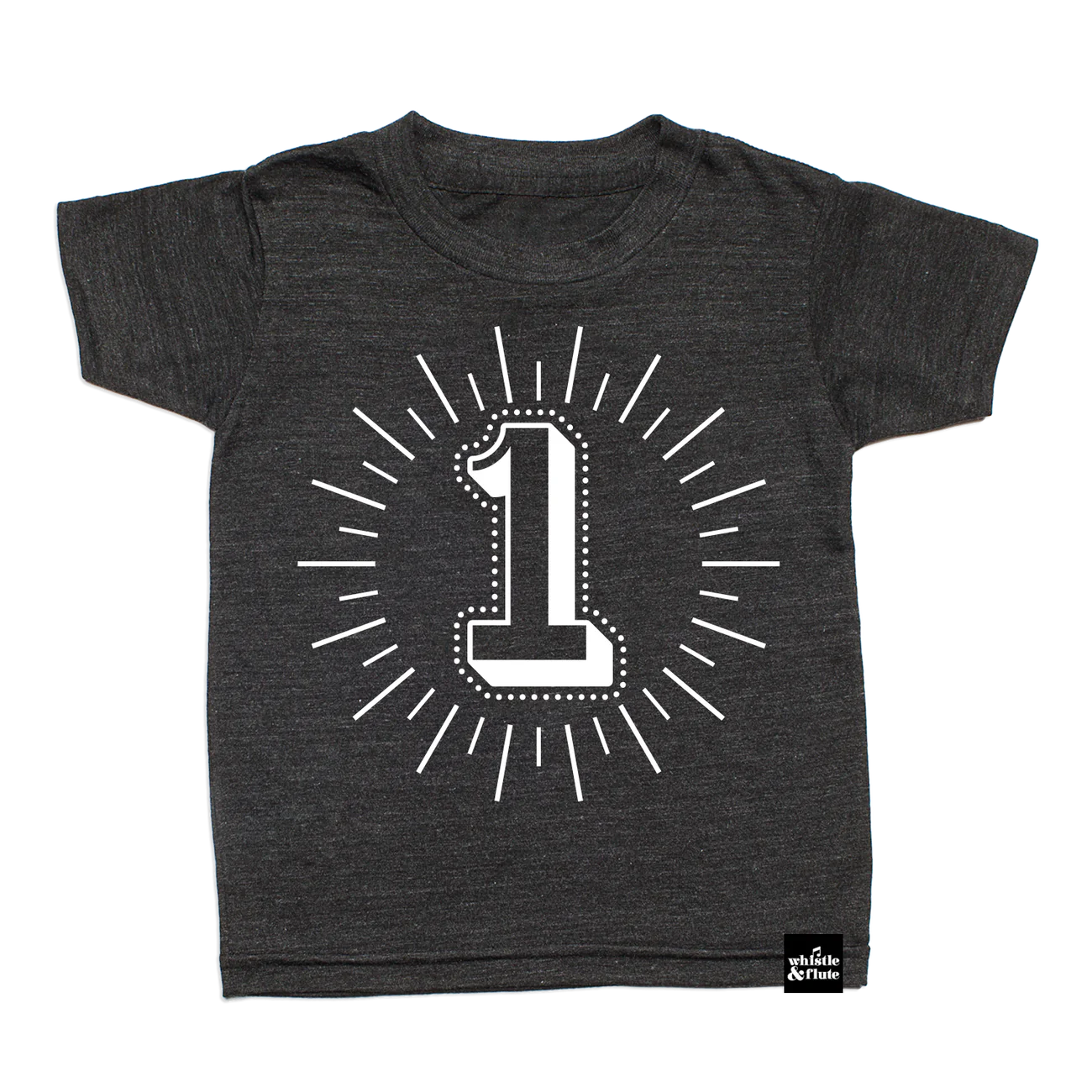 Whistle & Flute Milestone Birthday Number Shirt - No.1