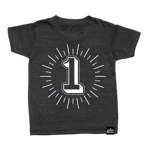 Whistle & Flute Milestone Birthday Number Shirt - No.1