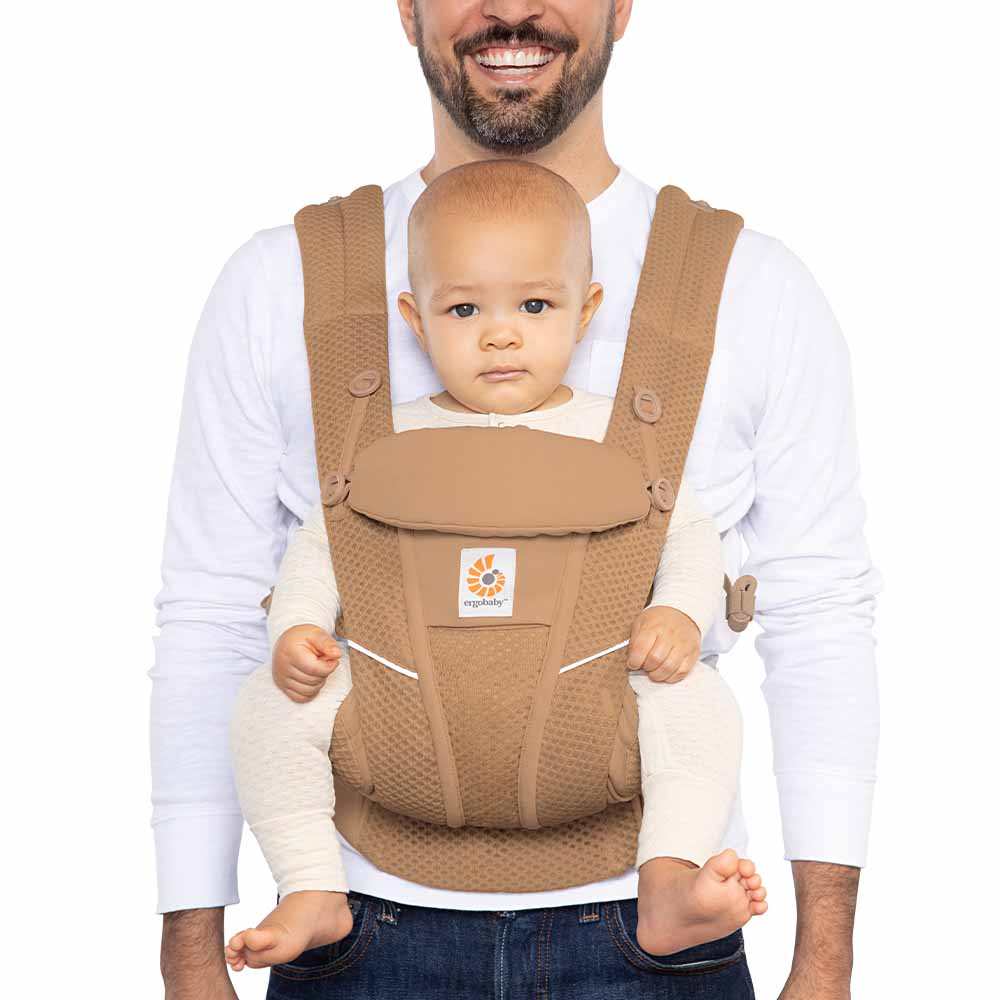 Ergobaby Omni Breeze Baby Carrier - Camel Brown - Front Facing Out