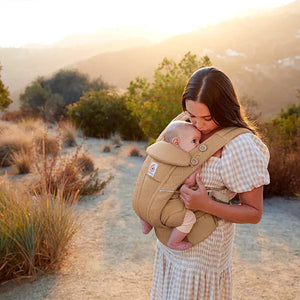 Ergobaby Omni Breeze Baby Carrier - Camel Brown Lifestyle 1