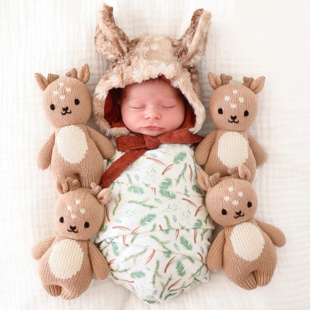 cuddle + kind Hand-Knit Baby Animal - Fawn Lifestyle 1