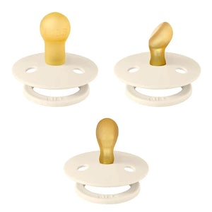 BIBS Pacifiers Try-It Collection 3 Pack - Ivory