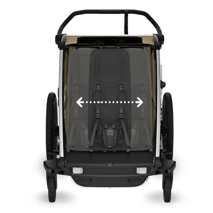 Thule Chariot Cross 2 Double Multisport Bike Trailer - 1 or 2 Children