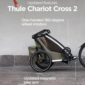 Thule Chariot Cross 2 Double Multisport Bike Trailer - New Features 1