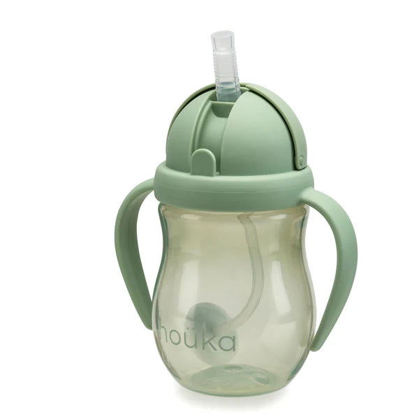 Noüka Non-Spill Weighted Straw Cup - Moss