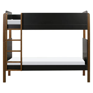 Babyletto TipToe Bunk Bed - Black / Natural Walnut