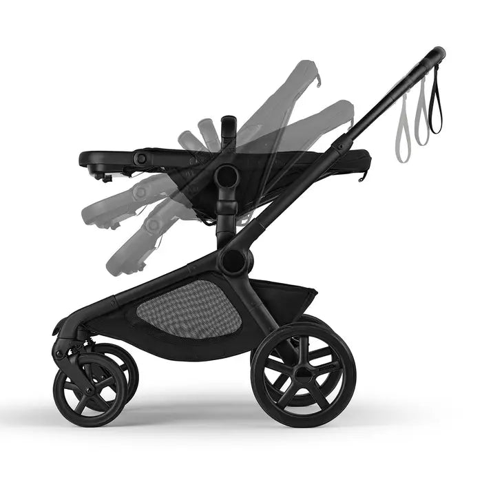 Bugaboo Kangaroo Complete Stroller - Black/Midnight Black Multi Seat Recline