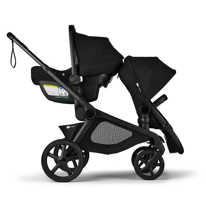 Black/Midnight Black  Bugaboo Kangaroo Sibling Seat -  mode 2