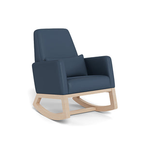 Monte Design nursing chair marine blue Enviroleather / maple  Monte Design Joya Rocker - 