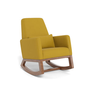 Monte Design nursing chair saffron yellow felt / walnut Monte Design Joya Rocker - Performance