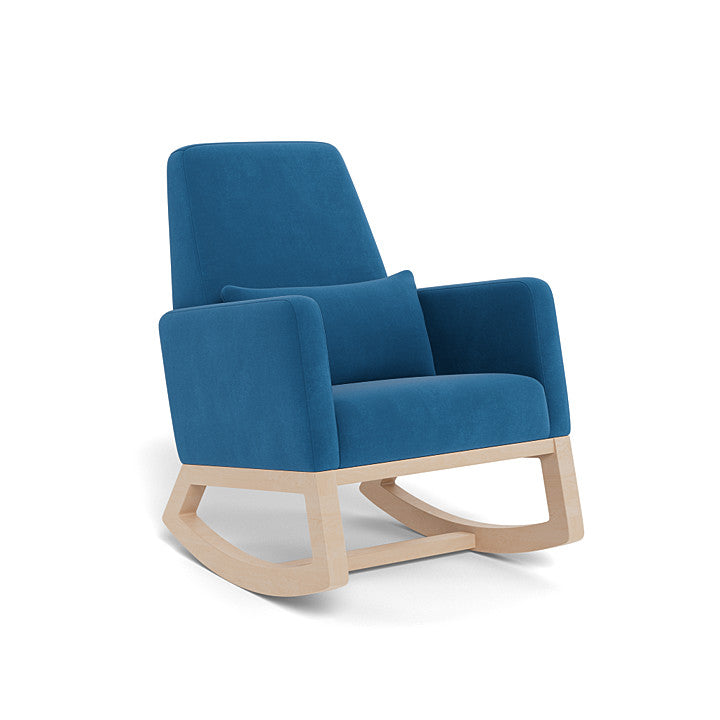 Monte Design nursing chair surf blue velvet / maple) Monte Design Joya Rocker - Performance