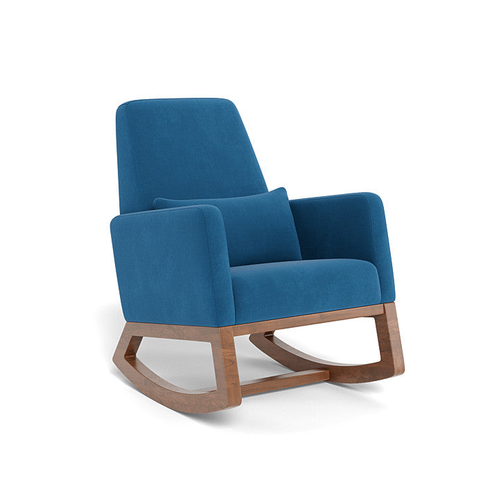 Monte Design nursing chair surf blue velvet / walnut) Monte Design Joya Rocker - Performance