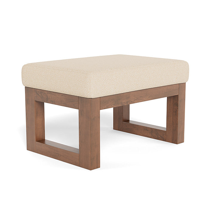 Monte Design ottoman biscuit boucle / Walnut Monte Design Joya Ottoman - Performance