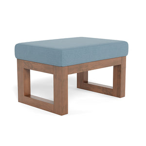 Monte Design ottoman frost blue Felt / Walnut (+$100) Monte Design Joya Ottoman - Performance