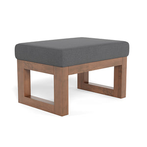 Monte Design ottoman Graphite Felt / Walnut (+$100) Monte Design Joya Ottoman - Performance