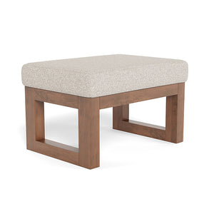 Monte Design ottoman griege weave / Walnut (+$100) Monte Design Joya Ottoman - Performance