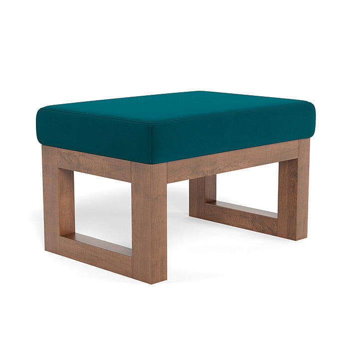 Monte Design ottoman peacock Velvet /walnut (+100) Monte Design Joya Ottoman - Performance