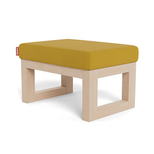 Monte Design ottoman saffron yellow Felt / maple Monte Design Joya Ottoman - Performance