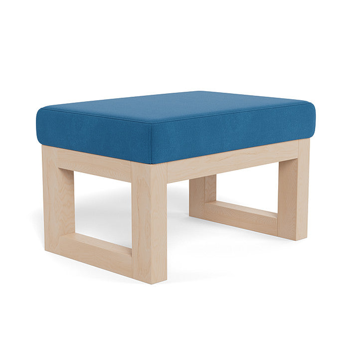 Monte Design ottoman surf blue Velvet / maple Monte Design Joya Ottoman - Performance