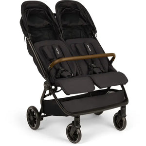 Nuna TRVL DUBL Stroller - Caviar Canopies 2