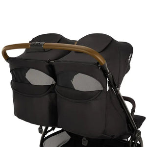 Nuna TRVL DUBL Stroller - Caviar Rear Ventilation