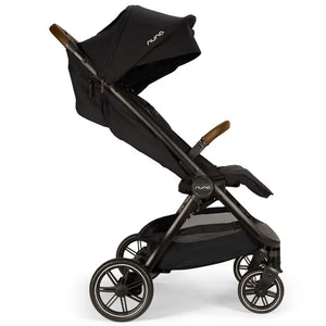 Nuna TRVL DUBL Stroller - Caviar Side View