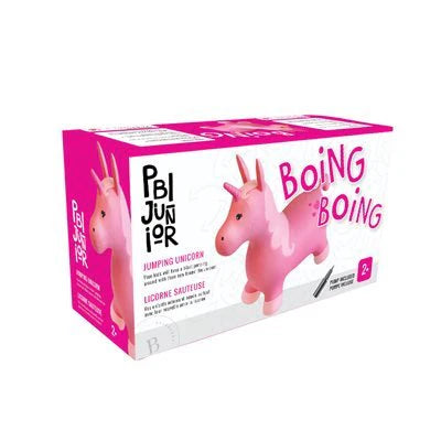 PBI Junior Jumping Unicorn Bouncy Toy