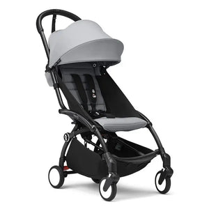 Stone/Black Frame - Stokke® YOYO³ Stroller Bundle (6M+)