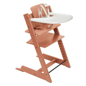 Terracotta / Terracotta Cushion - Stokke Tripp Trapp® High Chair² and Cushion² with Stokke® Tray (Complete)