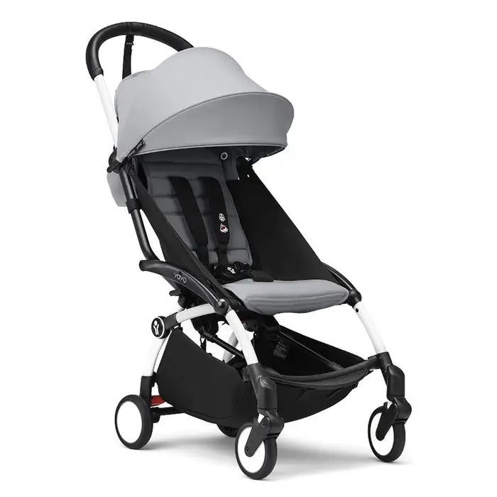 Stone/White Frame - Stokke® YOYO³ Stroller Bundle (6M+)