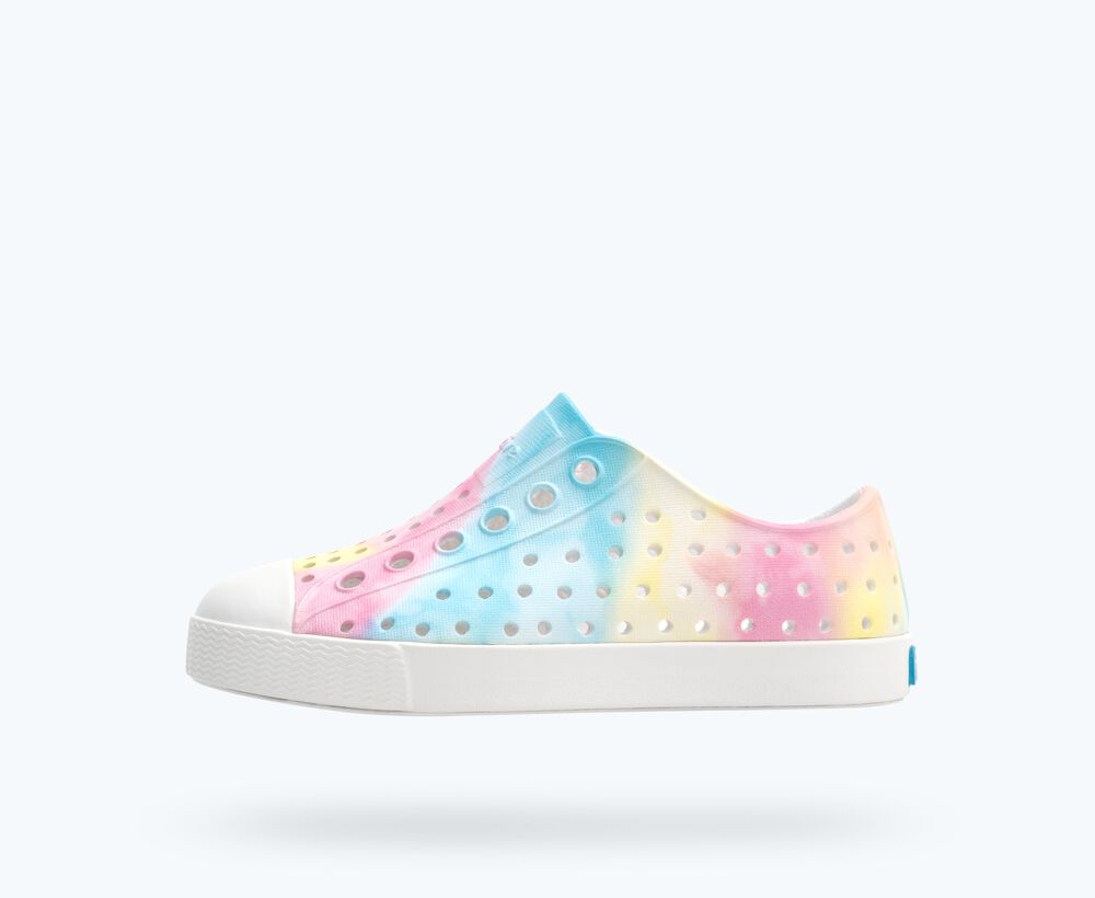 Native Shoes Jefferson Sugarlite Child Shoe - Pastel Tie Dye / Shell White