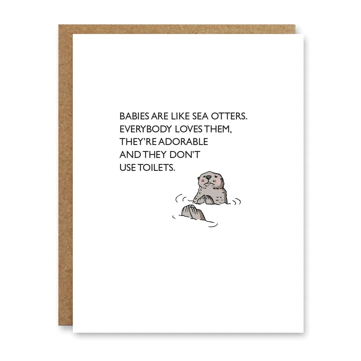 Boo To You Sea Otter Greeting Card