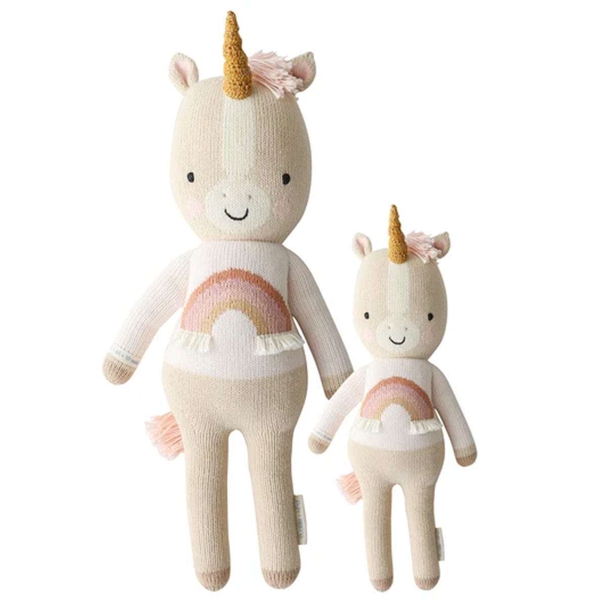 cuddle kind Hand Knit Doll Zara the Unicorn