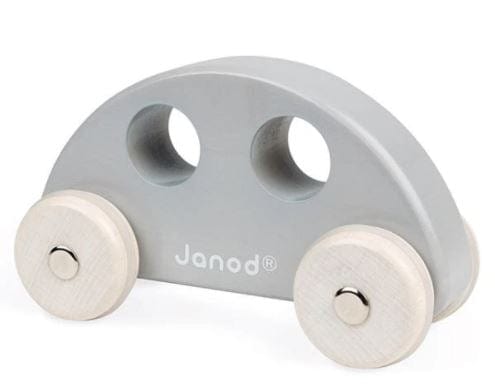 Janod toy Grey Car - Small Push Cars Janod Small Push Cars