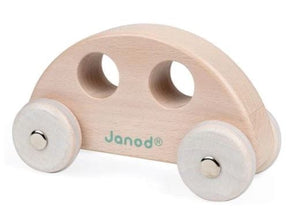 Janod toy Natural Car - Small Push Cars Janod Small Push Cars