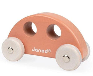 Janod toy Orange Car - Small Push Cars Janod Small Push Cars