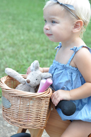 Kinderfeets balance bike Kinderfeets Wicker Bike Basket