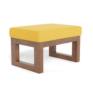 Monte Design ottoman Yellow Microfibre / Walnut (+$100) Monte Design Joya Ottoman - Performance