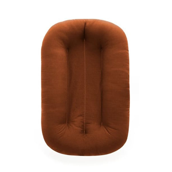 Snuggle Me Organic Infant Lounger - Gingerbread - Momease Baby