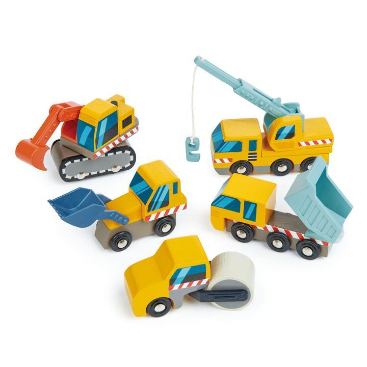 Tender Leaf Toys wooden toy Tender Leaf Toys Construction Site Vehicle Set