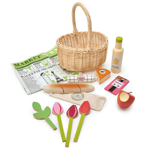 Tender Leaf Toys wooden toy Tender Leaf Toys Wicker Shopping Basket